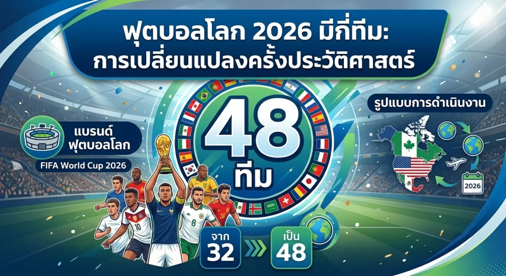 ฟุตบอลโลก 2026 มีกี่ทีม: การเปลี่ยนแปลงครั้งประวัติศาสตร์
