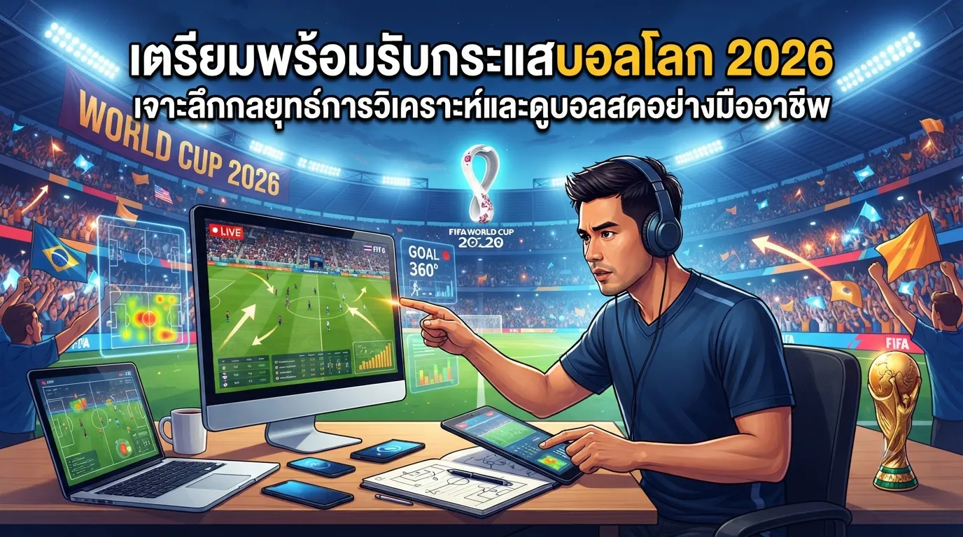 เตรียมพร้อมรับกระแสบอลโลก 2026: เจาะลึกกลยุทธ์การวิเคราะห์และดูบอลสดอย่างมืออาชีพ